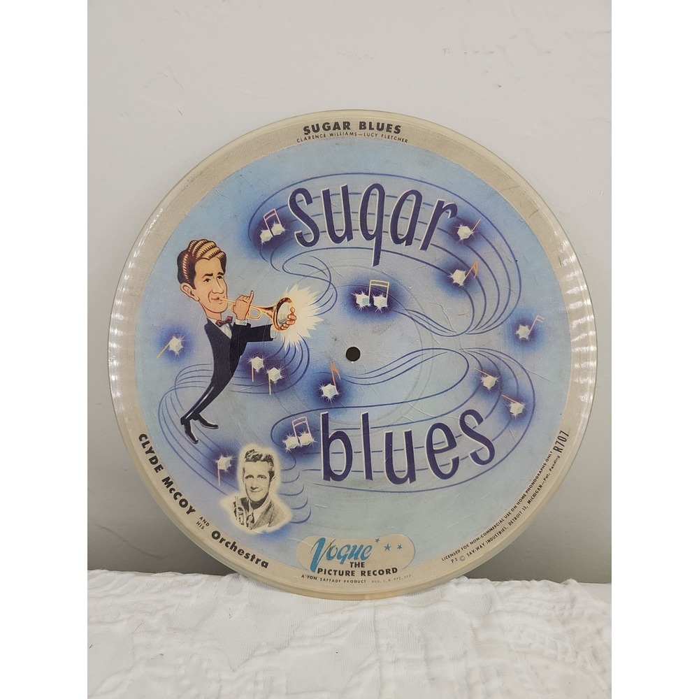 1946 Vogue‎ R707 Picture Record- Clyde McCoy-Basin Street Blues & Sugar Blues